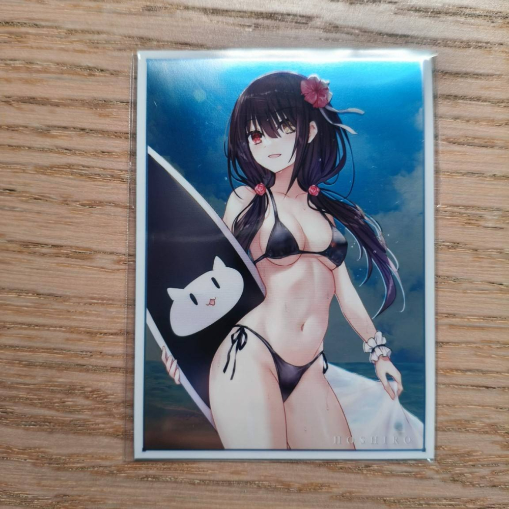 (現貨)約會大作戰 同人角色收集卡套 時崎狂三 泳裝ver.（單售）-細節圖2