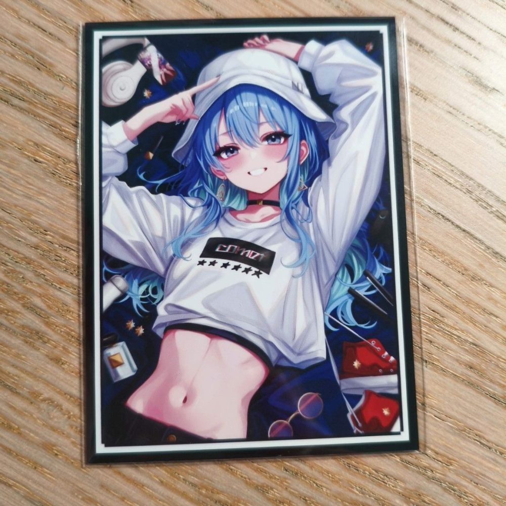(現貨)ホロライブ hololive 同人角色收集卡套 星街彗星 星街慧星 Suisei 休閒ver.（單售）-細節圖2