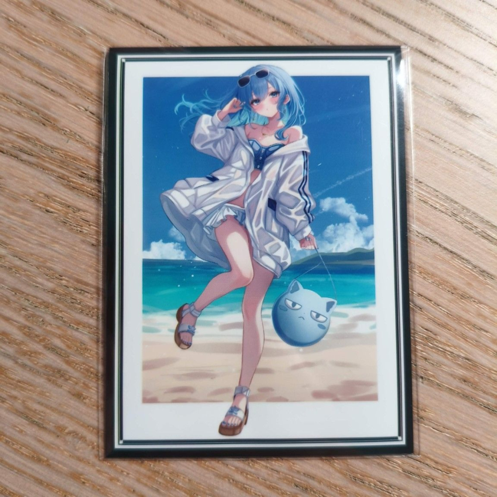 (現貨)ホロライブ hololive 同人角色收集卡套 星街彗星 星街慧星 Suisei 泳裝04ver.（單售）-細節圖2