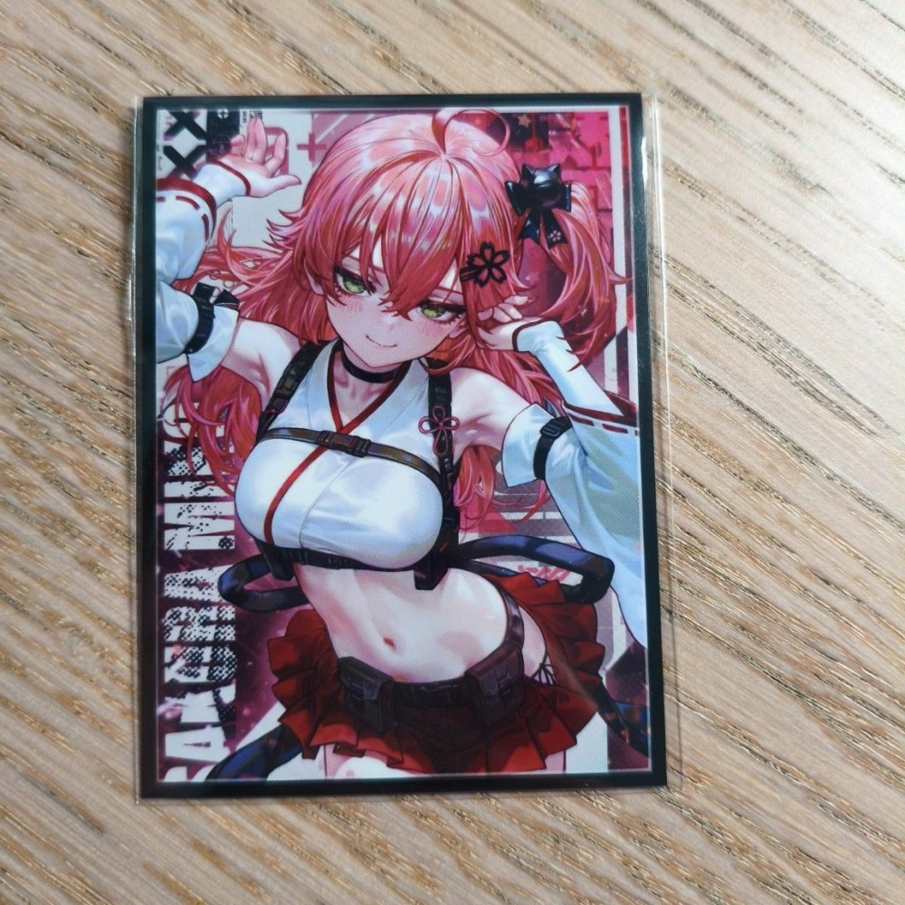 (現貨)ホロライブ hololive 同人角色收集卡套 櫻巫女 さくらみこ Miko 科技ver.（單售）-細節圖2