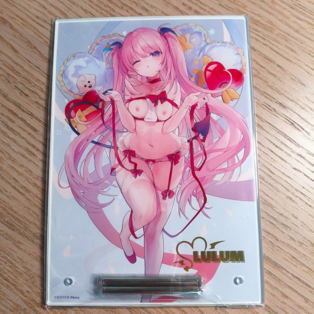 (現貨) (代售)買動漫 玉之けだま 老師 A5燙金壓克力畫板- 繽紛小禮物ver.-細節圖2