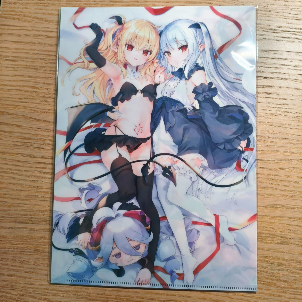 (現貨) (代售)MELONBOOKS 毛玉牛乳 超けだまつり 資料夾2入套組【超けだまつり展】-細節圖2