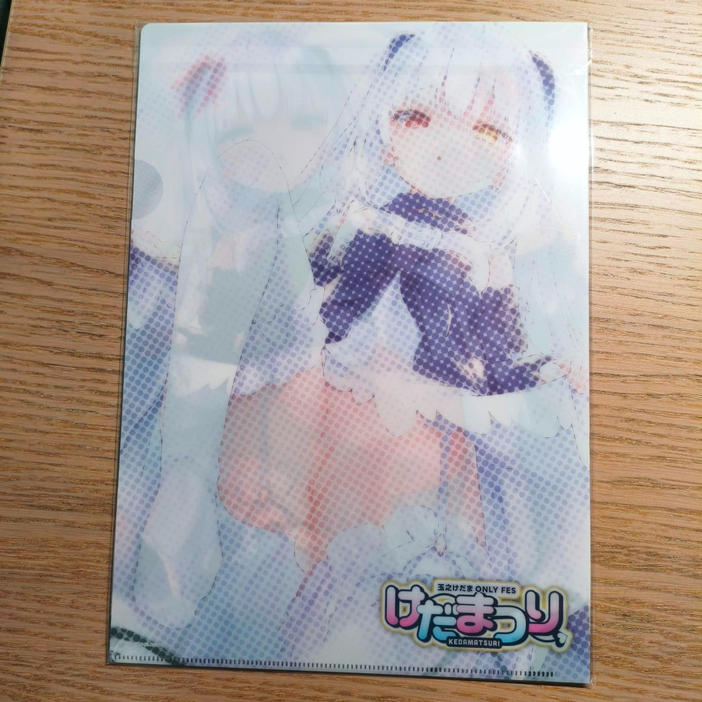 (現貨) (代售)MELONBOOKS 毛玉牛乳 超けだまつり 資料夾2入套組【超けだまつり展】-細節圖3