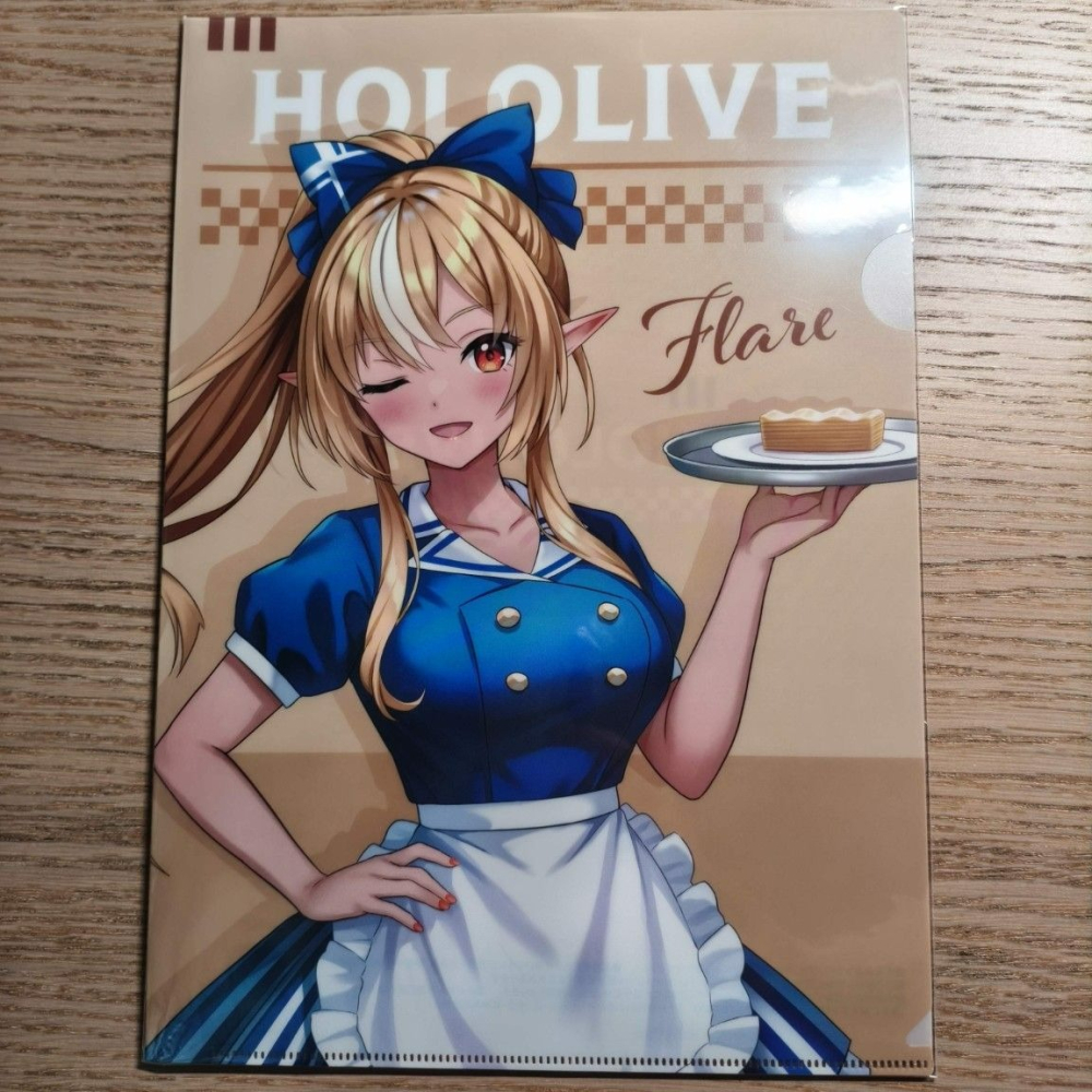 (現貨)【Hololive X LAWSON】 A4資料夾 不知火芙蕾雅 不知火フレア-細節圖2