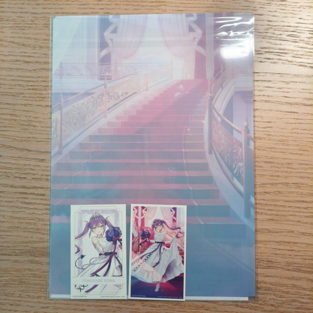 (現貨)一番賞「Hololive～Wedding Dress Style～」明資料夾＆貼紙套組 常闇永遠 常闇トワ-細節圖3
