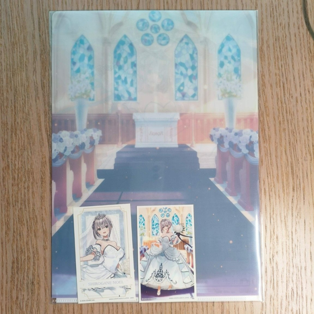 (現貨)一番賞「Hololive～Wedding Dress Style～」明資料夾＆貼紙套組 白銀諾艾爾 白銀ノエル-細節圖3