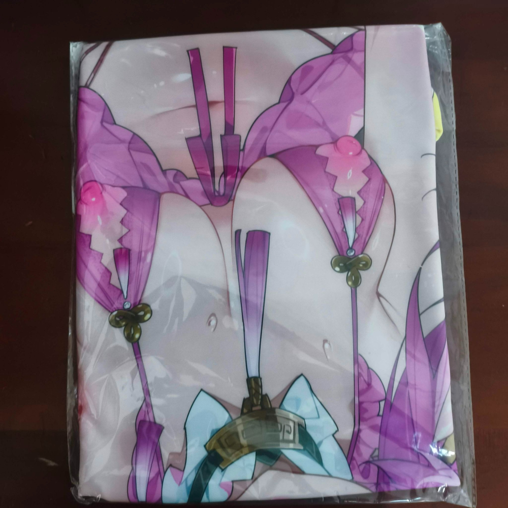 (現貨)WaterRing水鈴鈴 星穹鐵道-乙太幻境 符玄款 2Way雙面半身抱枕套（45x75）-細節圖2