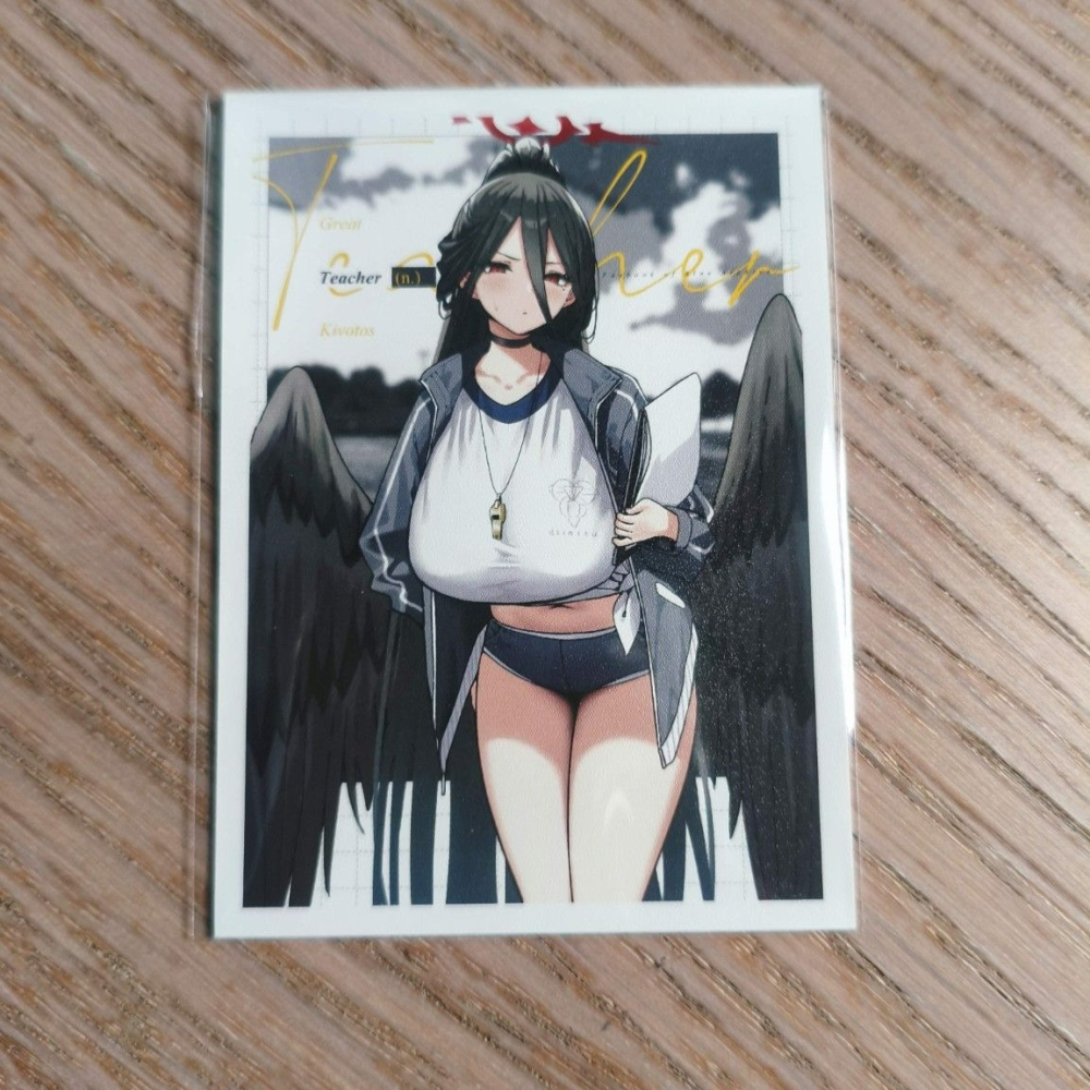 (現貨)蔚藍檔案 Blue Archive 同人角色收集卡套 羽川 蓮實 羽川 ハスミ 體操服ver.（磨砂）（單售）-細節圖2