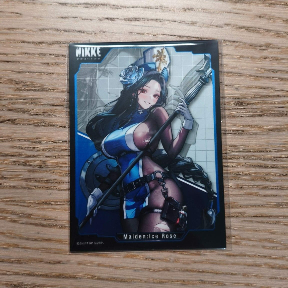 (現貨)勝利女神：妮姬 官方角色收集卡套 梅丹：冰薔薇 メイデン：アイスローズ（單售）-細節圖2