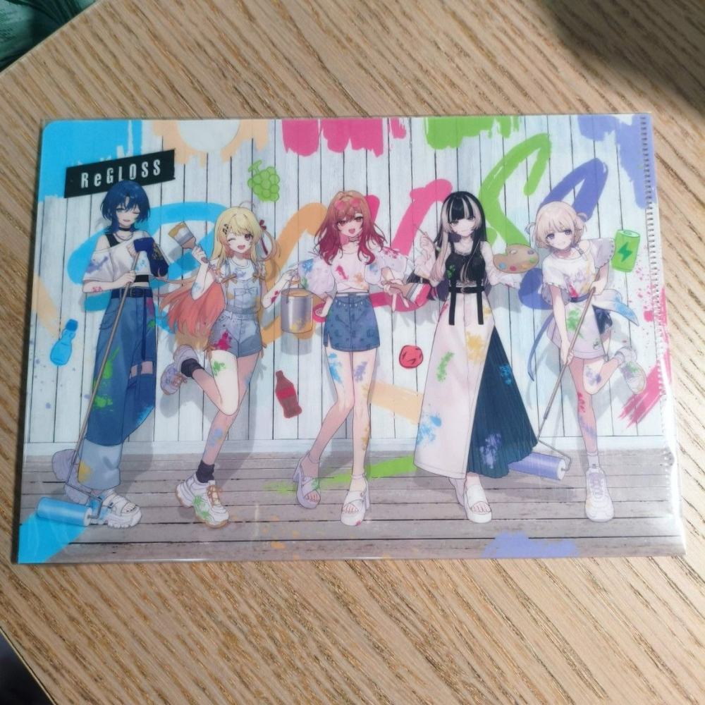 (現貨)【Hololive X FamilyMart】 A5資料夾 ReGLOSS款【日本進口精品】-細節圖2