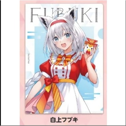 (現貨)【Hololive X LAWSON】 A4資料夾 白上吹雪 白上フブキ-細節圖2
