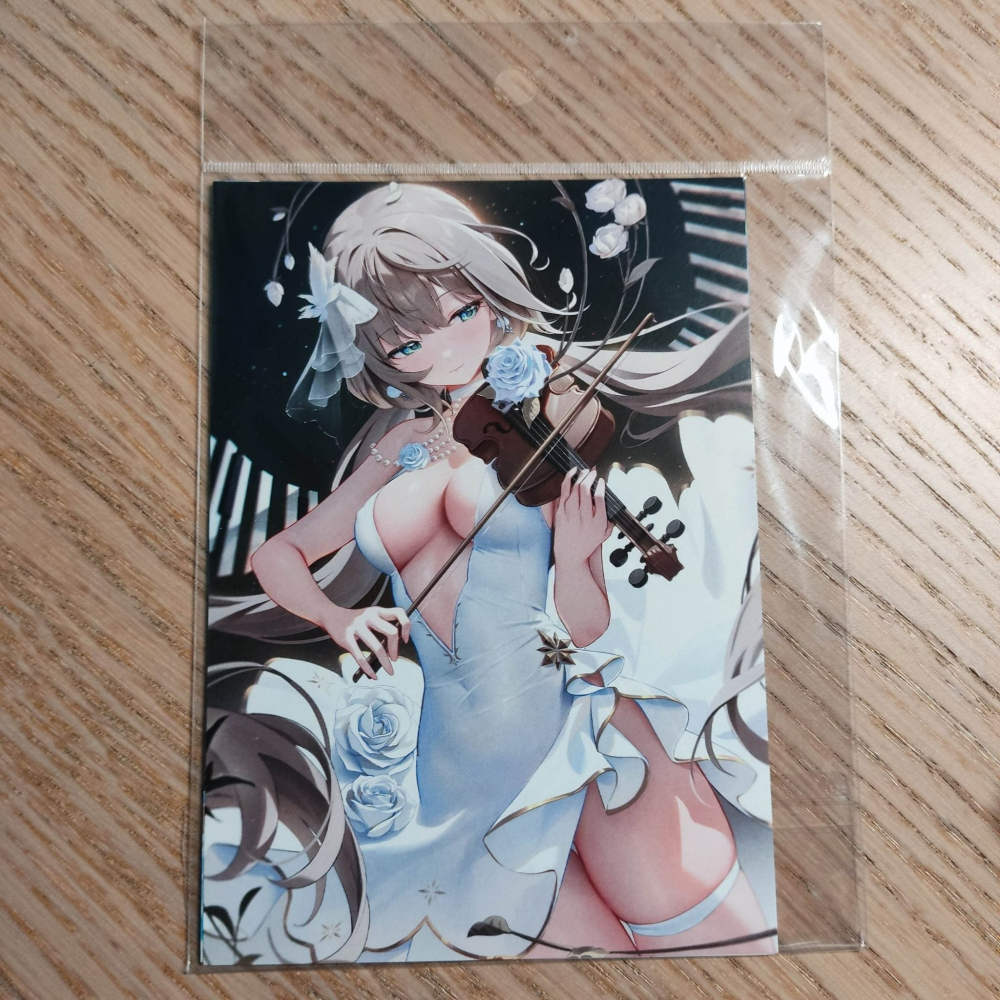(現貨) (代售)買動漫 SiE超繪展通販周邊商品 ほうき星 老師 明信片組(3入)-提琴少女款-細節圖2