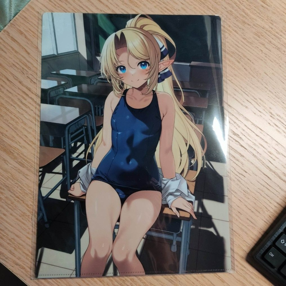 (現貨) (代售)買動漫 SiE超繪展通販周邊商品 たくのみ 老師 A4資料夾-死庫水款-細節圖2