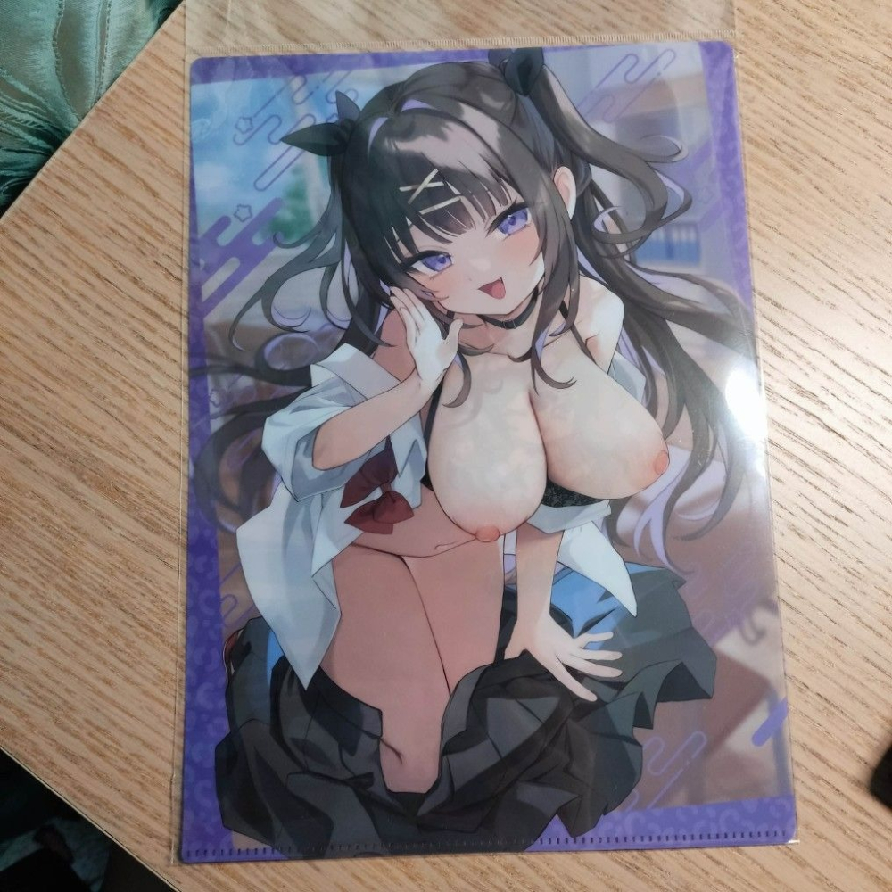 (現貨) (代售)買動漫 SiE超繪展通販周邊商品 朝凪 老師 A4資料夾-石動款-細節圖2