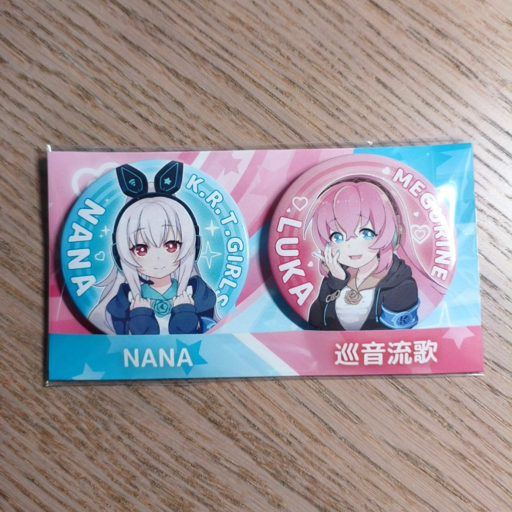 (現貨)希萌創意 初音未來 X 高捷少女 巡音流歌&NANA胸章套組-細節圖2