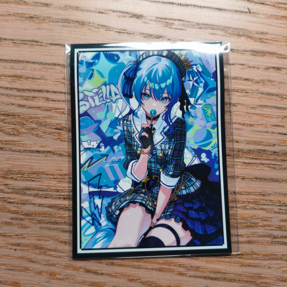 (現貨)ホロライブ hololive 同人角色收集卡套 星街彗星 星街慧星 Suisei 棒棒糖ver.（單售）-細節圖2