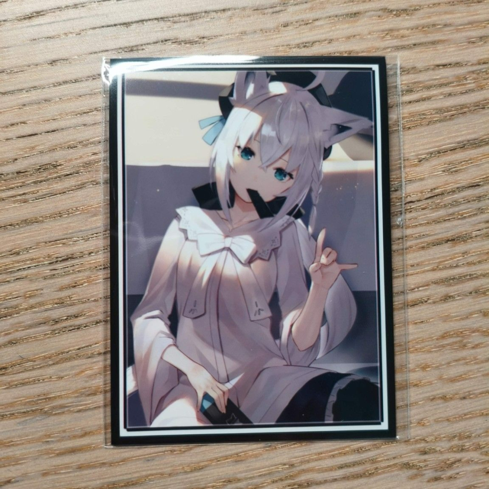 (現貨)ホロライブ hololive 同人角色收集卡套 白上吹雪 白上フブキ Fubuki 休息ver.（單售）-細節圖2
