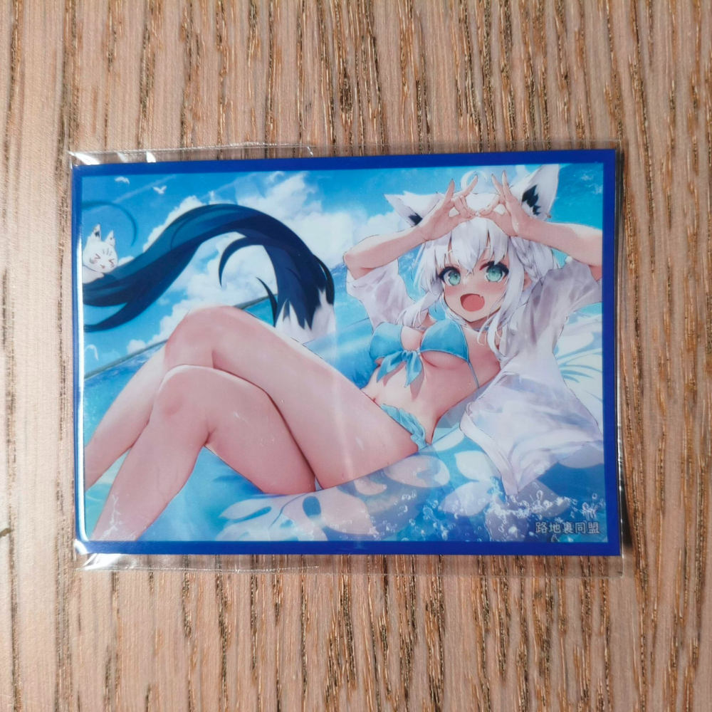 (現貨)ホロライブ hololive 同人角色收集卡套 白上吹雪 白上フブキ Fubuki 泳裝02ver.（單售）-細節圖2