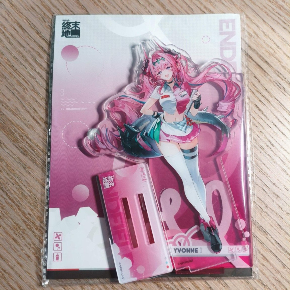 (現貨)《明日方舟：終末地》×「7-ELEVEN 」思樂冰聯動官方限定壓克力雙插立牌 伊馮款-細節圖2