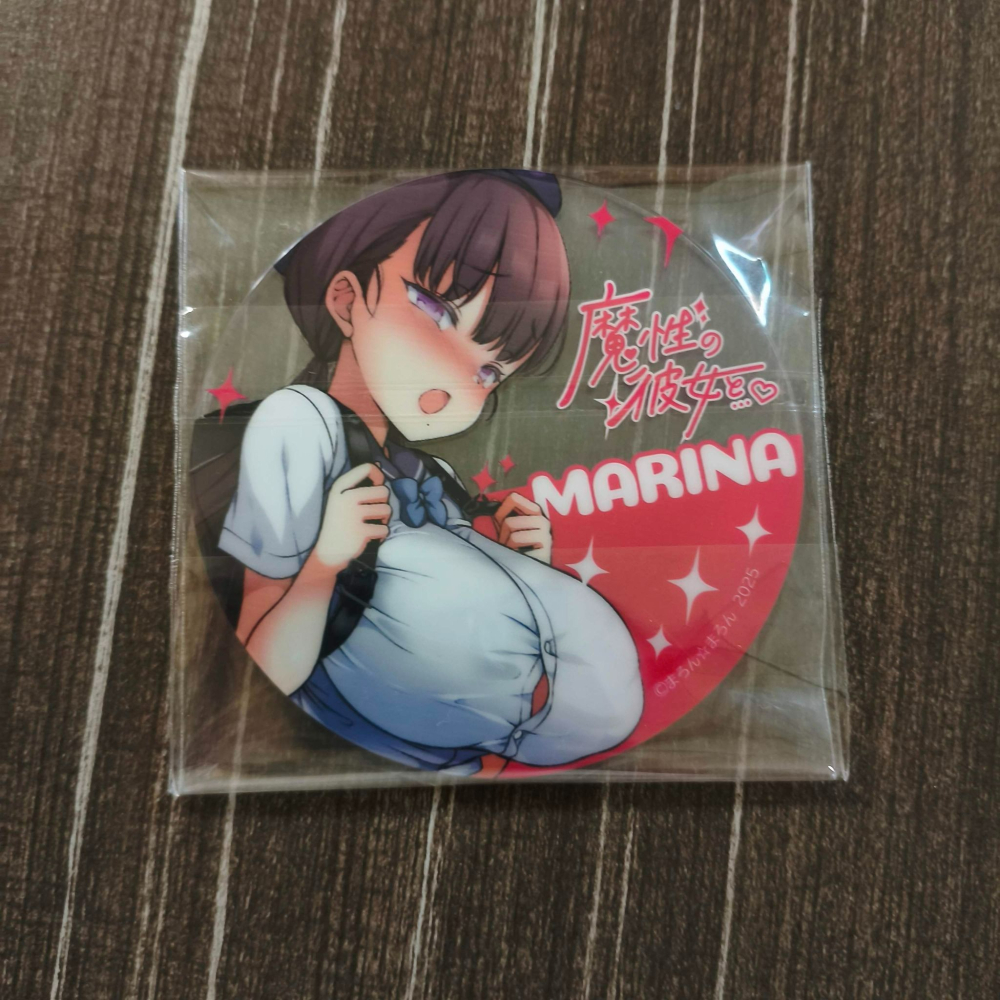 (現貨)FF47 DLsite《與魔性的她…》限定特典壓克力杯墊 真理奈（單售）-細節圖2