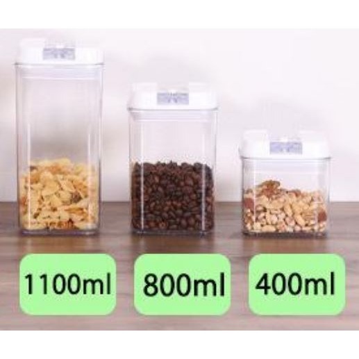 ★姐就是愛shopping★現貨+預購 日本直送 加厚款 可堆疊密封罐 收納罐 保鮮罐 儲物罐  真空密封罐 透明罐-細節圖2