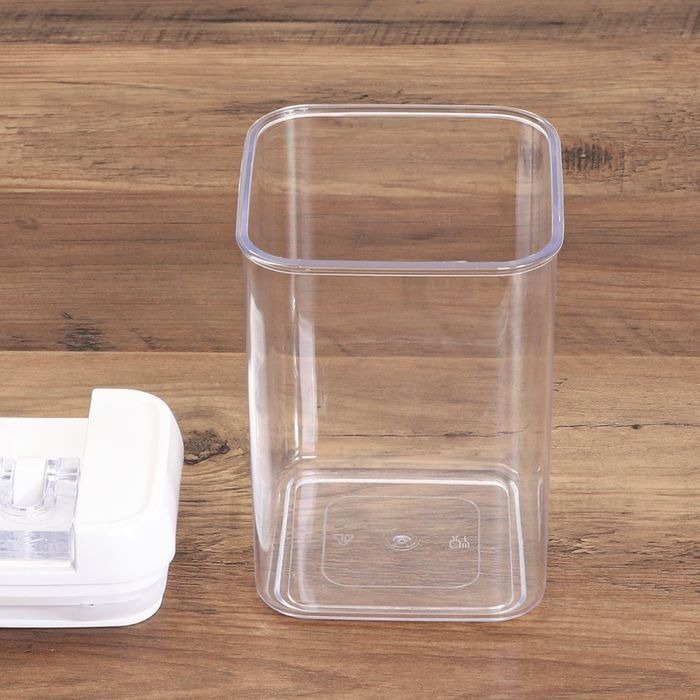 ★姐就是愛shopping★現貨+預購 日本直送 加厚款 可堆疊密封罐 收納罐 保鮮罐 儲物罐  真空密封罐 透明罐-細節圖4