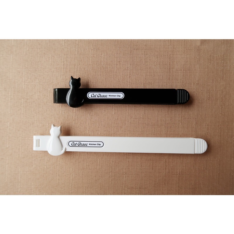 ★姐就是愛shopping★現貨+預購 日本直送 貓咪造形 食品封口夾 黑白2入組-細節圖5