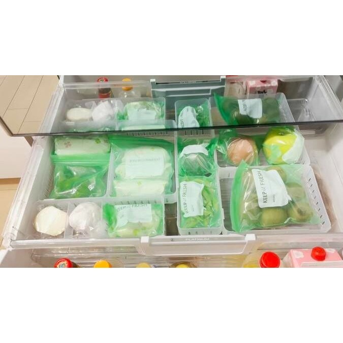★姐就是愛shopping★現貨+預購 日本大創 杏子媽媽推薦 蔬菜保鮮袋 夾鍊袋款 三款規格-細節圖7