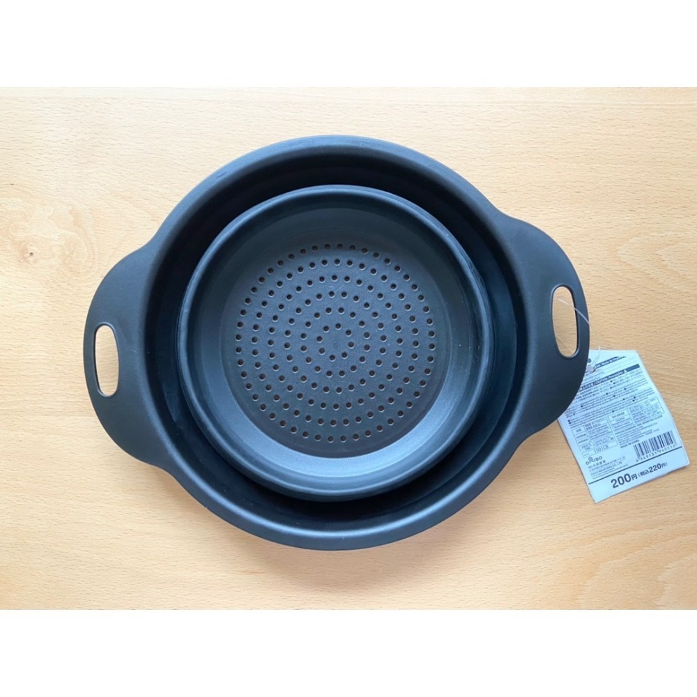 ★姐就是愛shopping★現貨+預購 日本直送 大創 DAISO 折疊瀝水盆 伸縮洗菜籃 蔬果瀝水籃 折疊收納-細節圖4