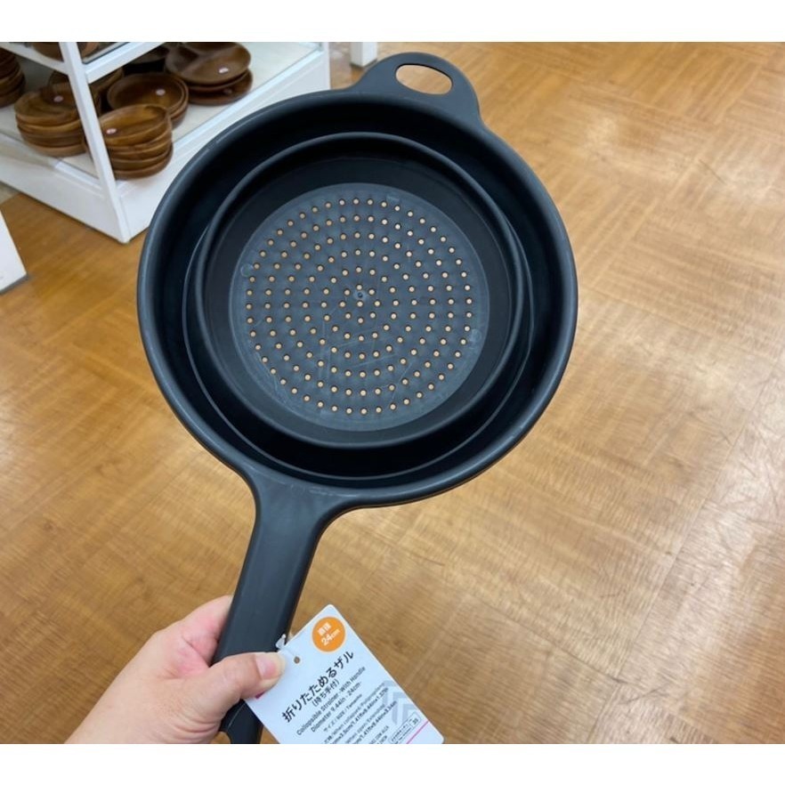 ★姐就是愛shopping★現貨+預購 日本直送 大創 DAISO 折疊瀝水盆 伸縮洗菜籃 蔬果瀝水籃 折疊收納-細節圖6