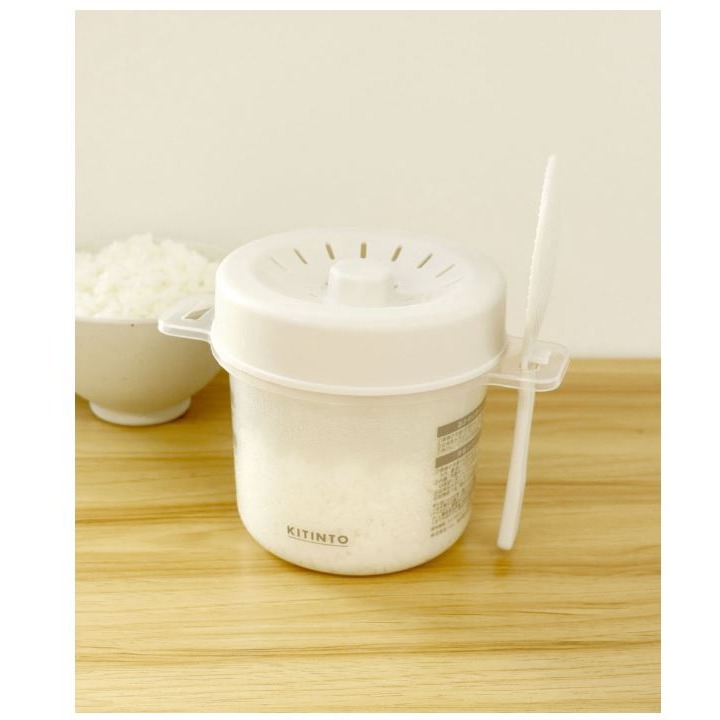 ★姐就是愛shoppin★現貨+預購 日本直送回台 3COINS 微波煮飯 電子煮飯盒(附勺) 一人炊き用炊飯容-細節圖2