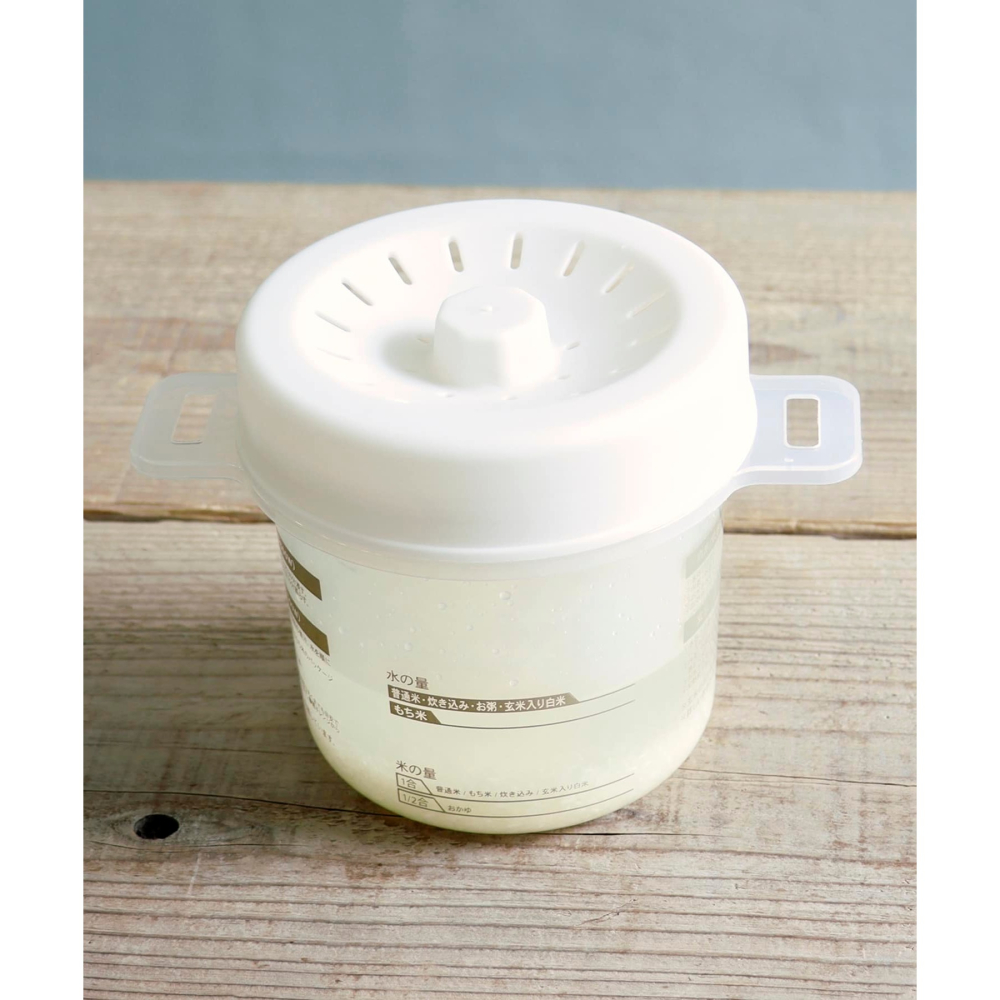 ★姐就是愛shoppin★現貨+預購 日本直送回台 3COINS 微波煮飯 電子煮飯盒(附勺) 一人炊き用炊飯容-細節圖3