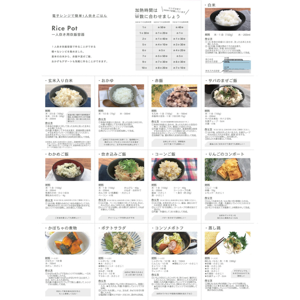 ★姐就是愛shoppin★現貨+預購 日本直送回台 3COINS 微波煮飯 電子煮飯盒(附勺) 一人炊き用炊飯容-細節圖10