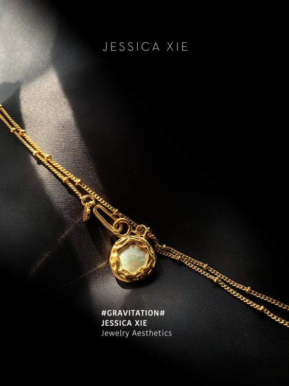 Gravitation 萬有引力 歐美巴洛克輕復古優雅鎖骨鍊疊戴項鍊-細節圖3