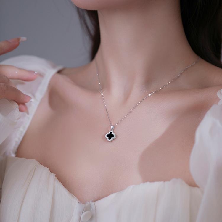 巴黎輕奢【】 四葉草項鍊小眾設計感高級鎖骨鍊 outlets女配飾-細節圖2