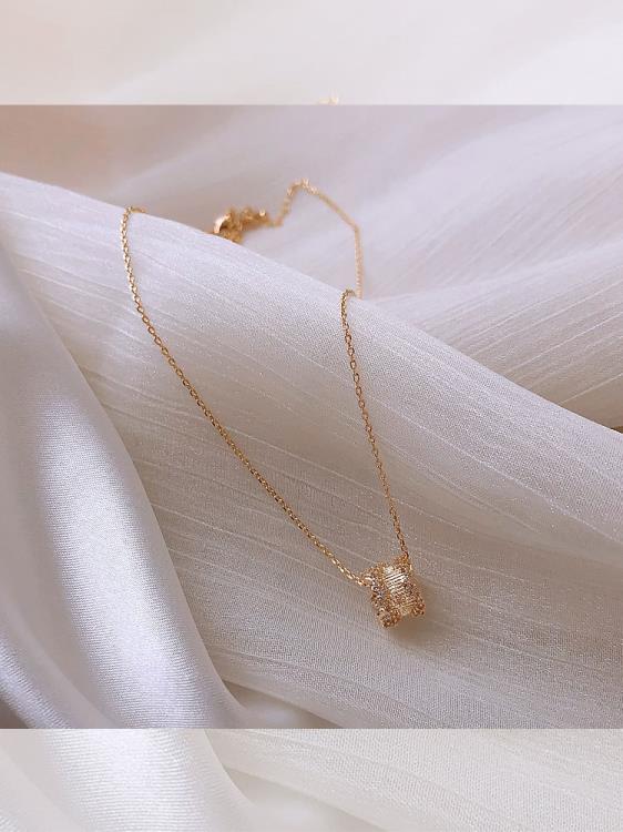 燦若星辰微鑲工藝輕奢項鍊小眾設計高級頸鍊簡約個性鎖骨鍊-細節圖2