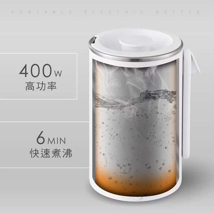 附發票~原廠一年保固~304不鏽鋼0.6L隨行快煮壼 旅行露營防疫便攜好收納.出差.宿舍.旅遊-細節圖6