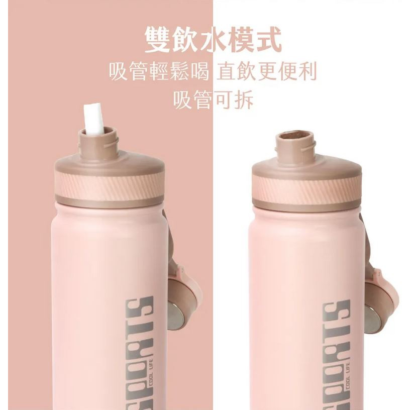 贈清潔刷~新品上市~KINYO 耐嘉 304不鏽鋼吸管運動瓶 680ml (KIM-4050)-細節圖8