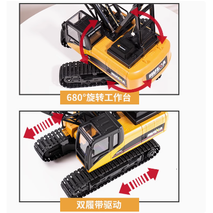 遙控車 匯納 遙控吊車 吊塔 遙控工程車 1572 572 合金勾 遙控玩具 生日禮物 可搭配挖土機拖板車砂石車【瘋遙控-細節圖6