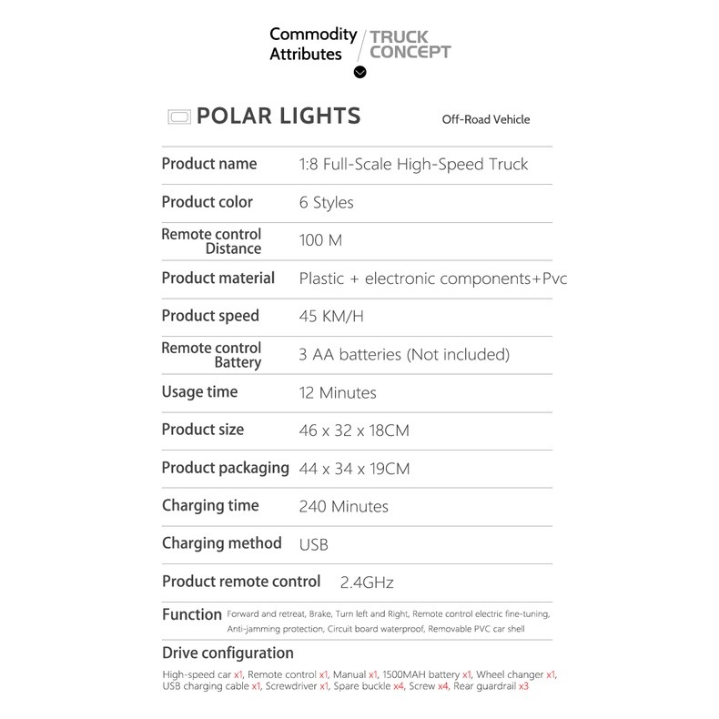 【店長推薦】遙控車 遙控賽車 遙控攀岩車 1/8 參考 1/10 高速遙控攀爬車大車腳 越野車 遙控玩具 生日禮物104-細節圖3