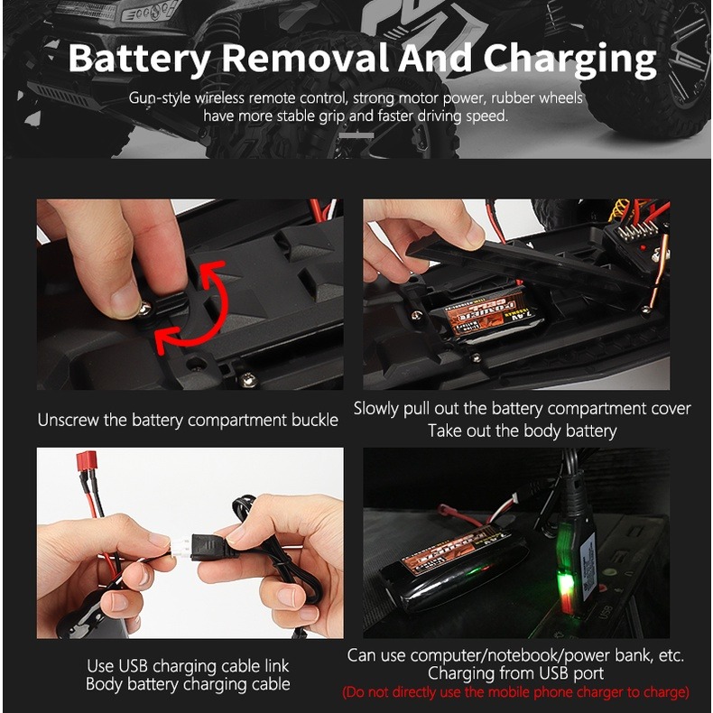 【店長推薦】遙控車 遙控賽車 遙控攀岩車 1/8 參考 1/10 高速遙控攀爬車大車腳 越野車 遙控玩具 生日禮物104-細節圖8