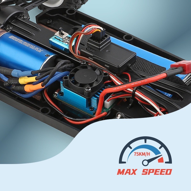 【V8版】 遙控車 偉力 124017 無刷馬達 RC 遙控玩具 高速遙控越野車 生日禮物 144001升級 【瘋遙控】-細節圖3