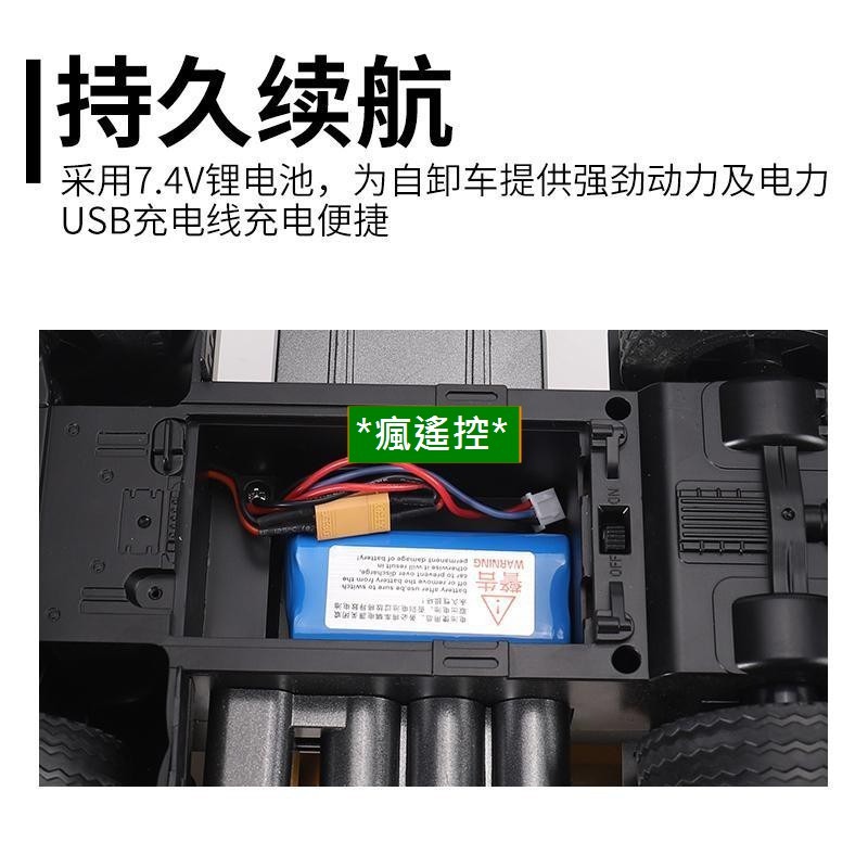 匯納 582 1582遙控 合金 砂石車 合金自卸車 工程車 卡車 模型車  是 全合金 580 挖土機 必搭【瘋遙控】-細節圖5