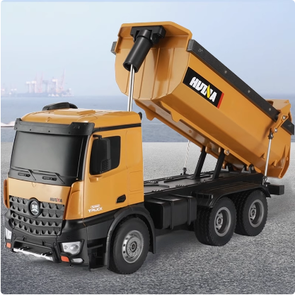 遙控砂石車 匯納 573 遙控車 匯那 遙控 貨車 卡車 1:14大型 遙控工程車 1573 配挖土機 怪手【瘋遙控】-細節圖2