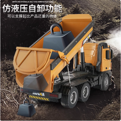 遙控砂石車 匯納 573 遙控車 匯那 遙控 貨車 卡車 1:14大型 遙控工程車 1573 配挖土機 怪手【瘋遙控】-細節圖4