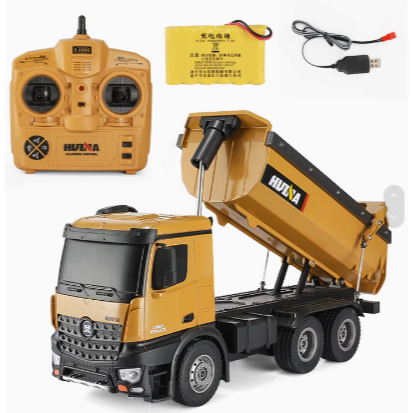 遙控砂石車 匯納 573 遙控車 匯那 遙控 貨車 卡車 1:14大型 遙控工程車 1573 配挖土機 怪手【瘋遙控】-細節圖8