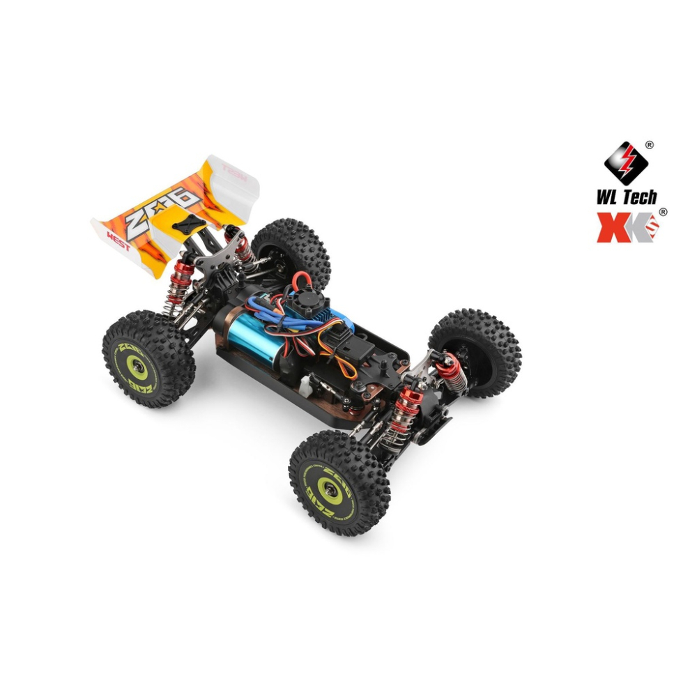 偉力144010 1/14 最新 無刷 高速 遙控車 甩尾金屬底盤 金屬避震器 144001升級同124017【瘋遙控】-細節圖4