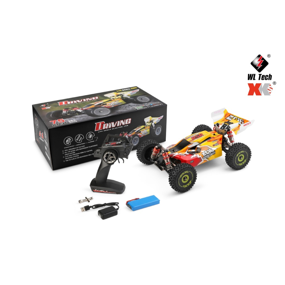 偉力144010 1/14 最新 無刷 高速 遙控車 甩尾金屬底盤 金屬避震器 144001升級同124017【瘋遙控】-細節圖7