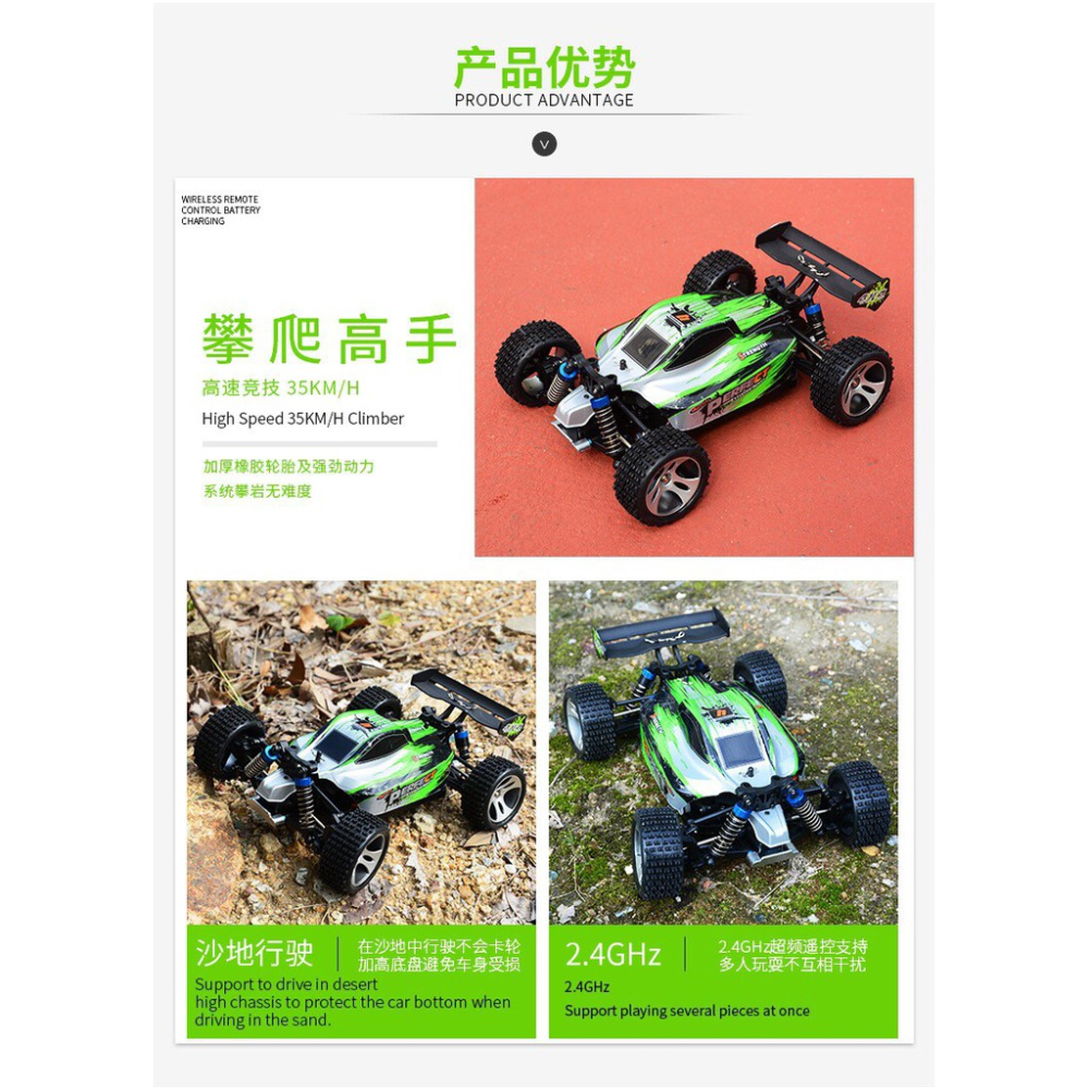【超值】遙控車 959 a版 可限速 35~50公里 959A  979A  甩尾 高速車 越野車 代 979 959-細節圖5