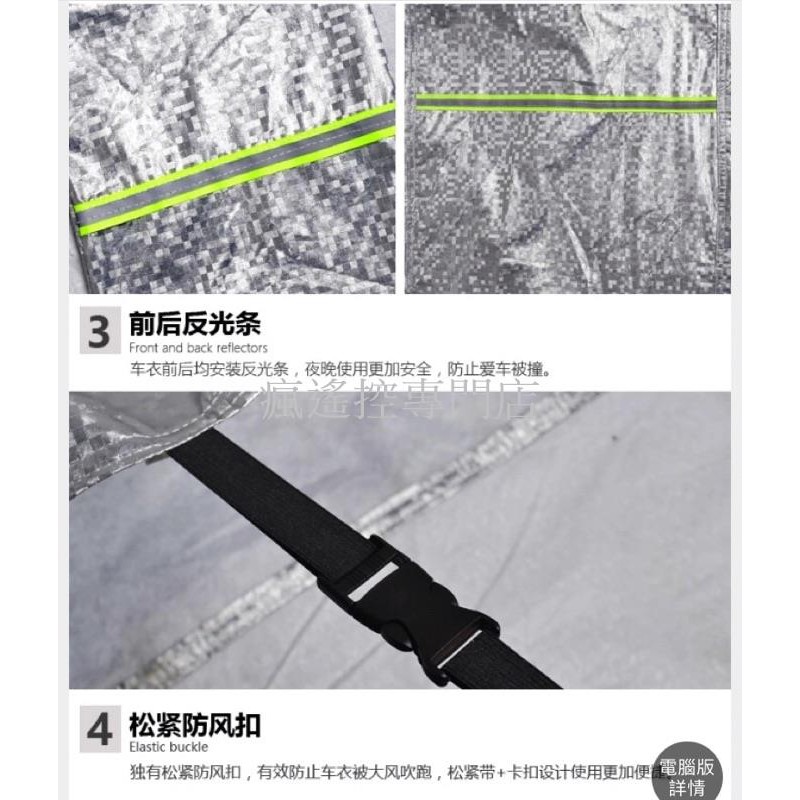 (瘋遙控)加厚超耐用機車（摩托車/電動車）車罩-細節圖4